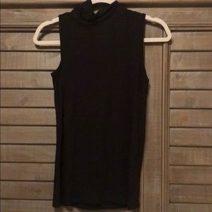 Long black turtle neck